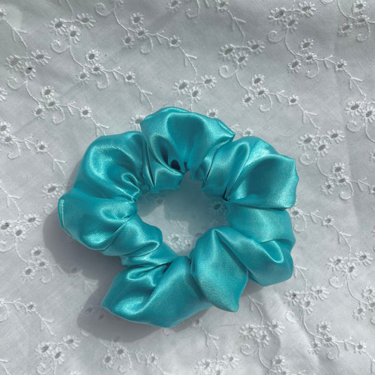Mini Satin Scrunchie | Turquiose