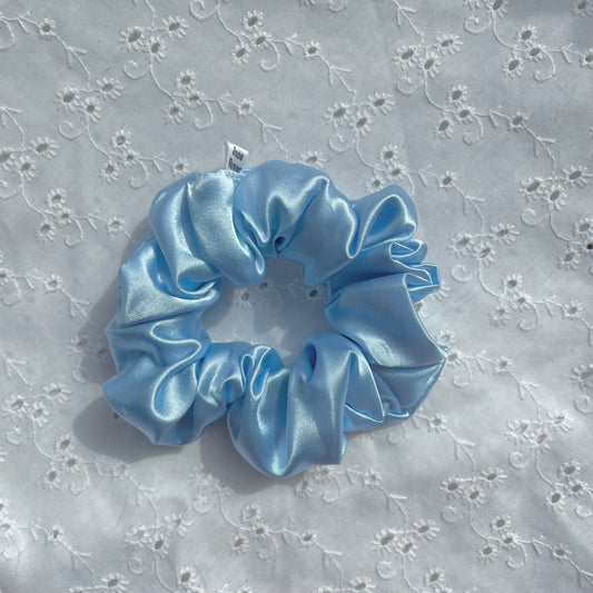Mini Satin Scrunchie | Sky Mist