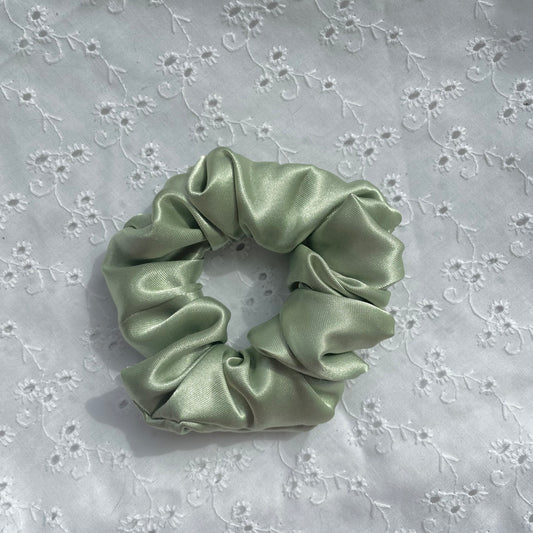 Mini Satin Scrunchie | Sage
