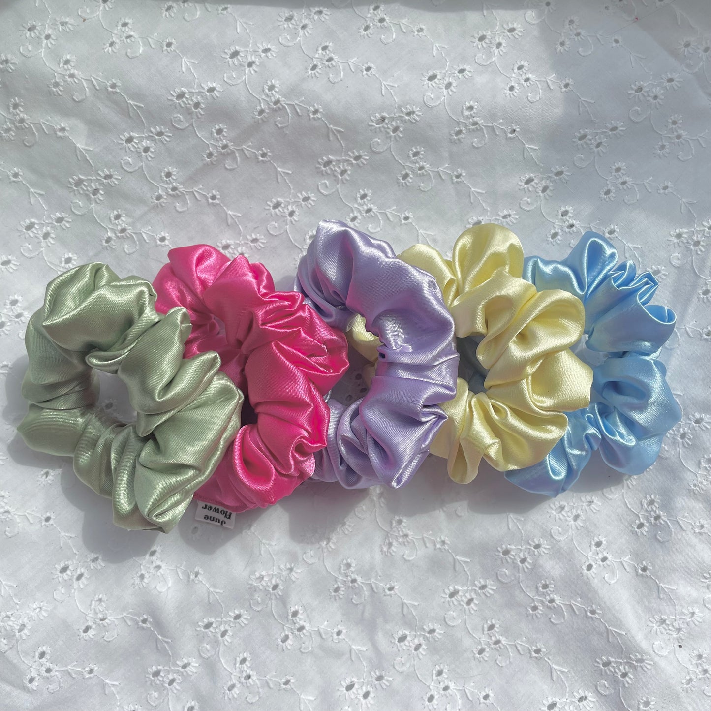 Mini Satin Scrunchie | Butter Yellow