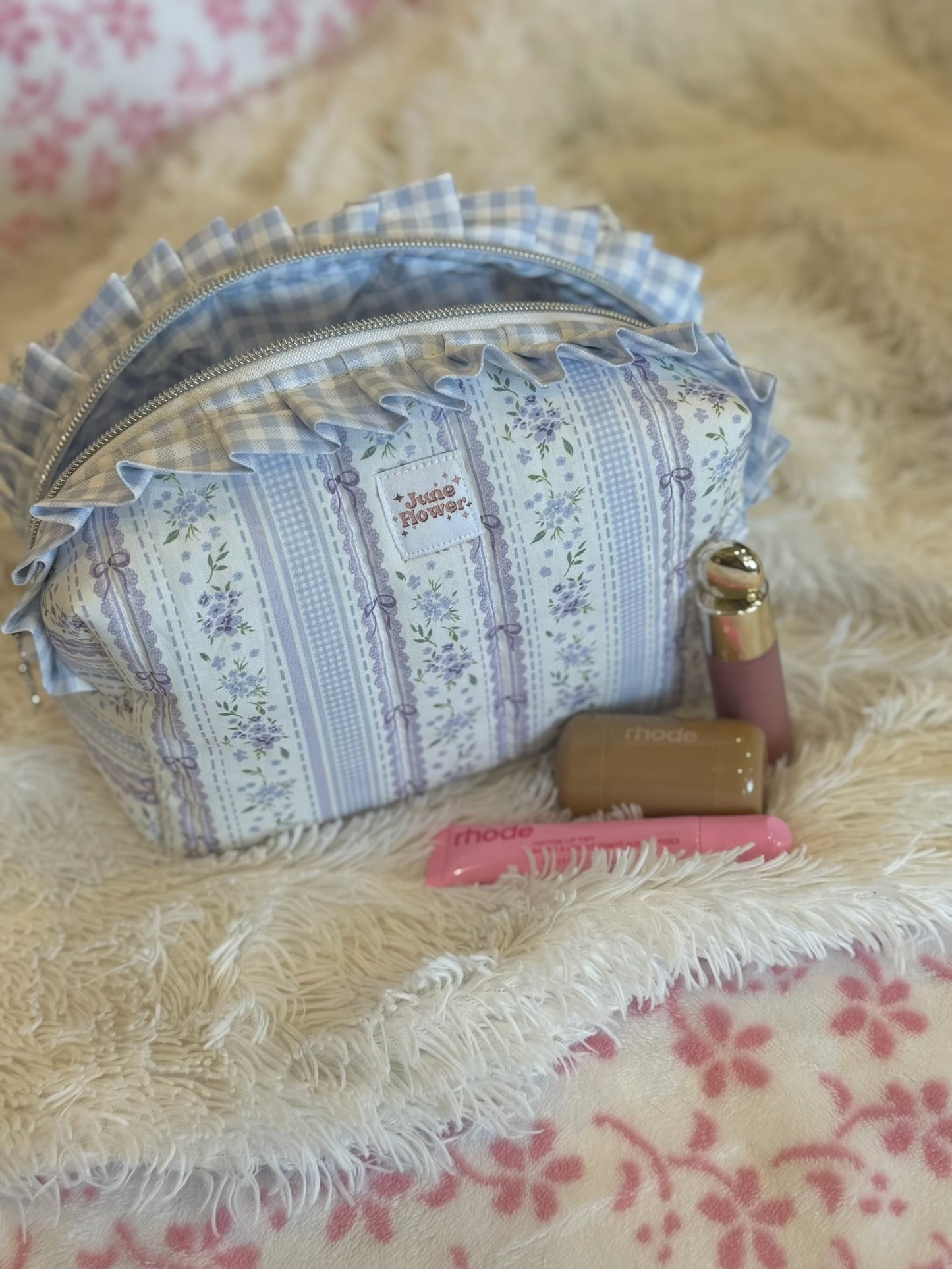 Ruffle Makeup Bag | Regency Bloom