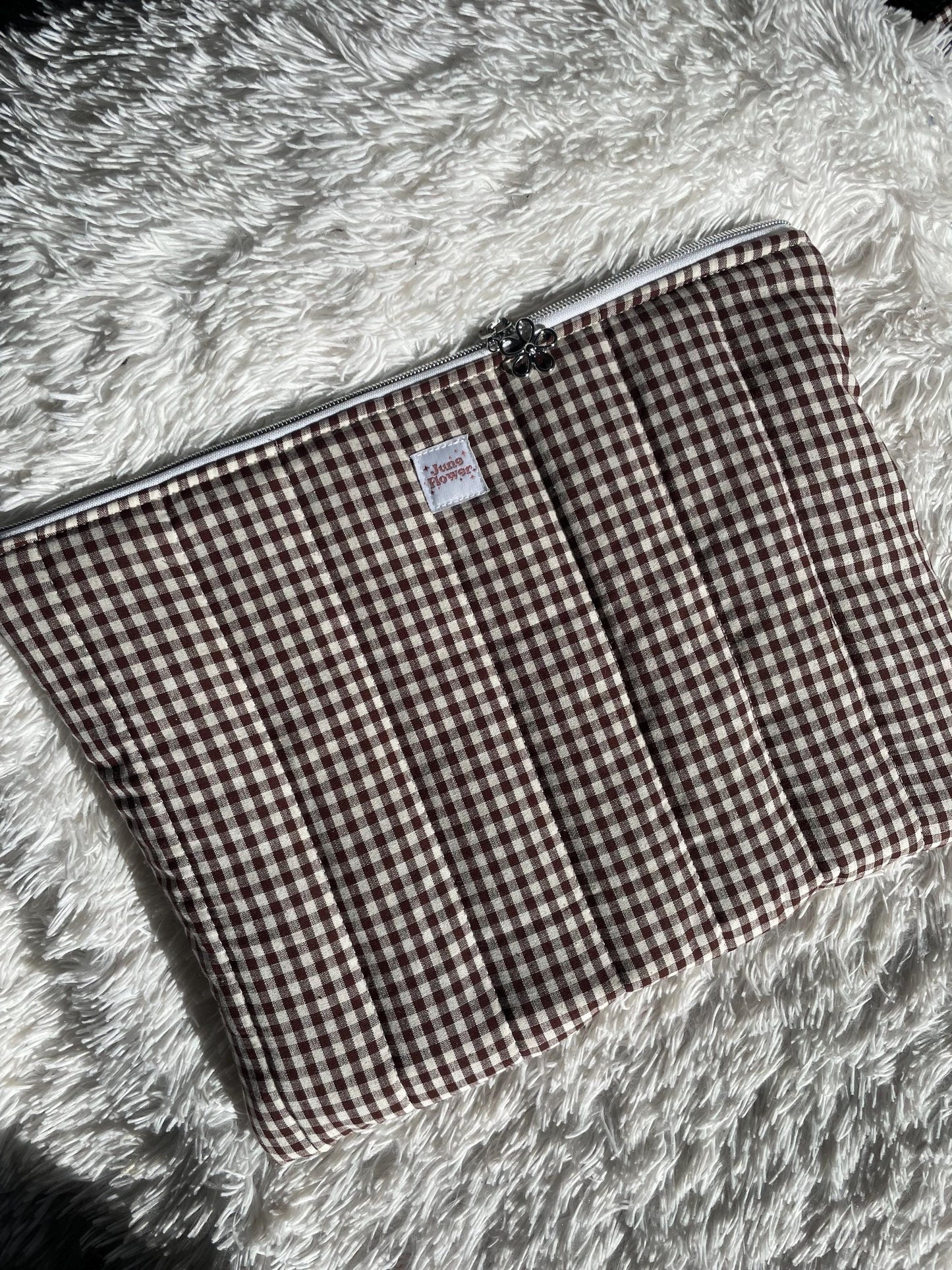 Laptop Sleeve | Espresso Gingham